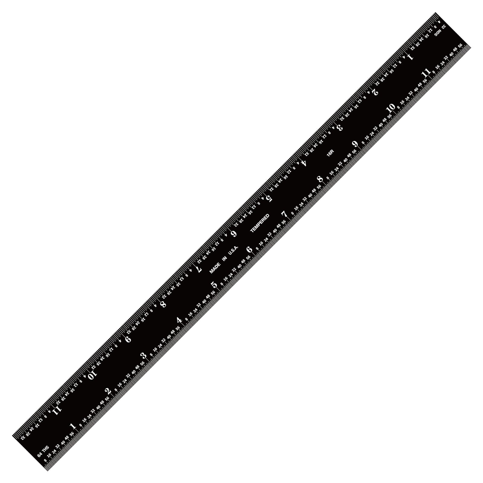 Black Chrome Rulers (Rigid)