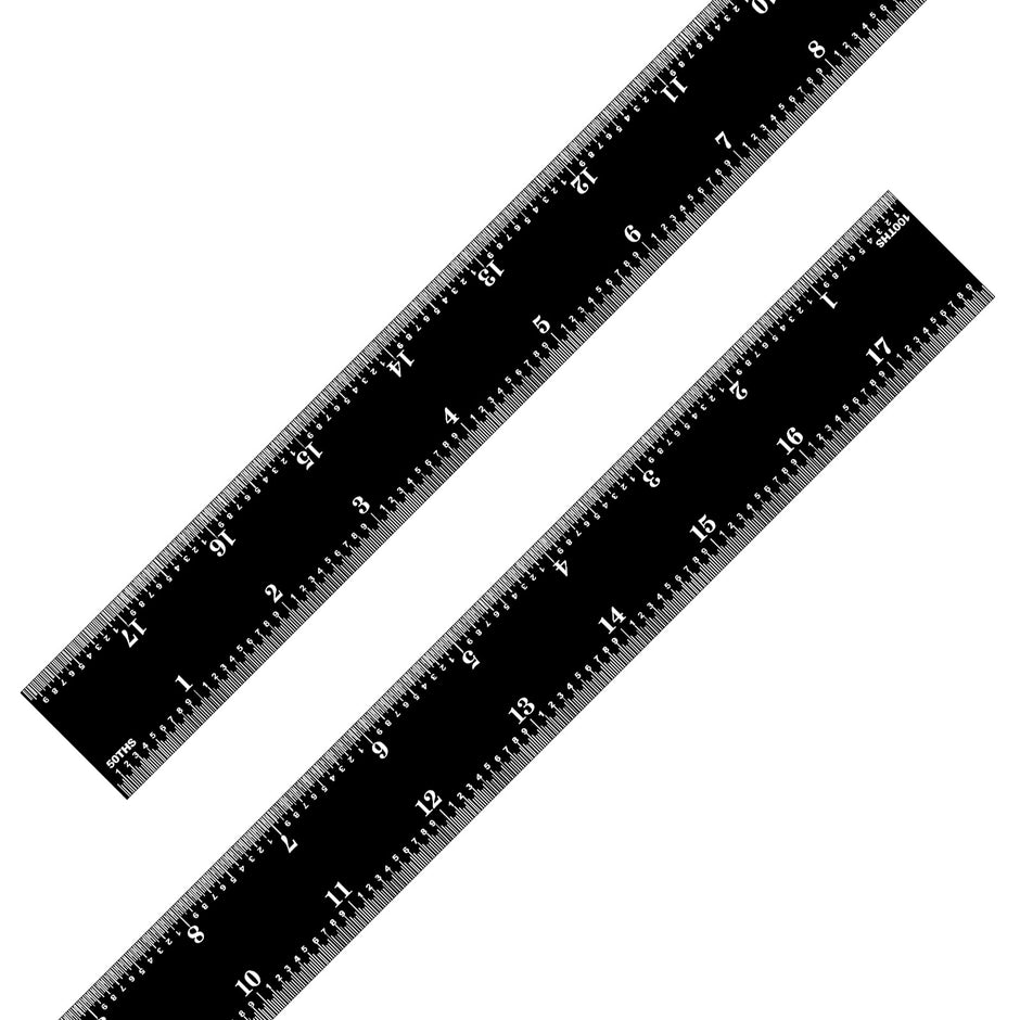 Black Chrome Rulers (Rigid)