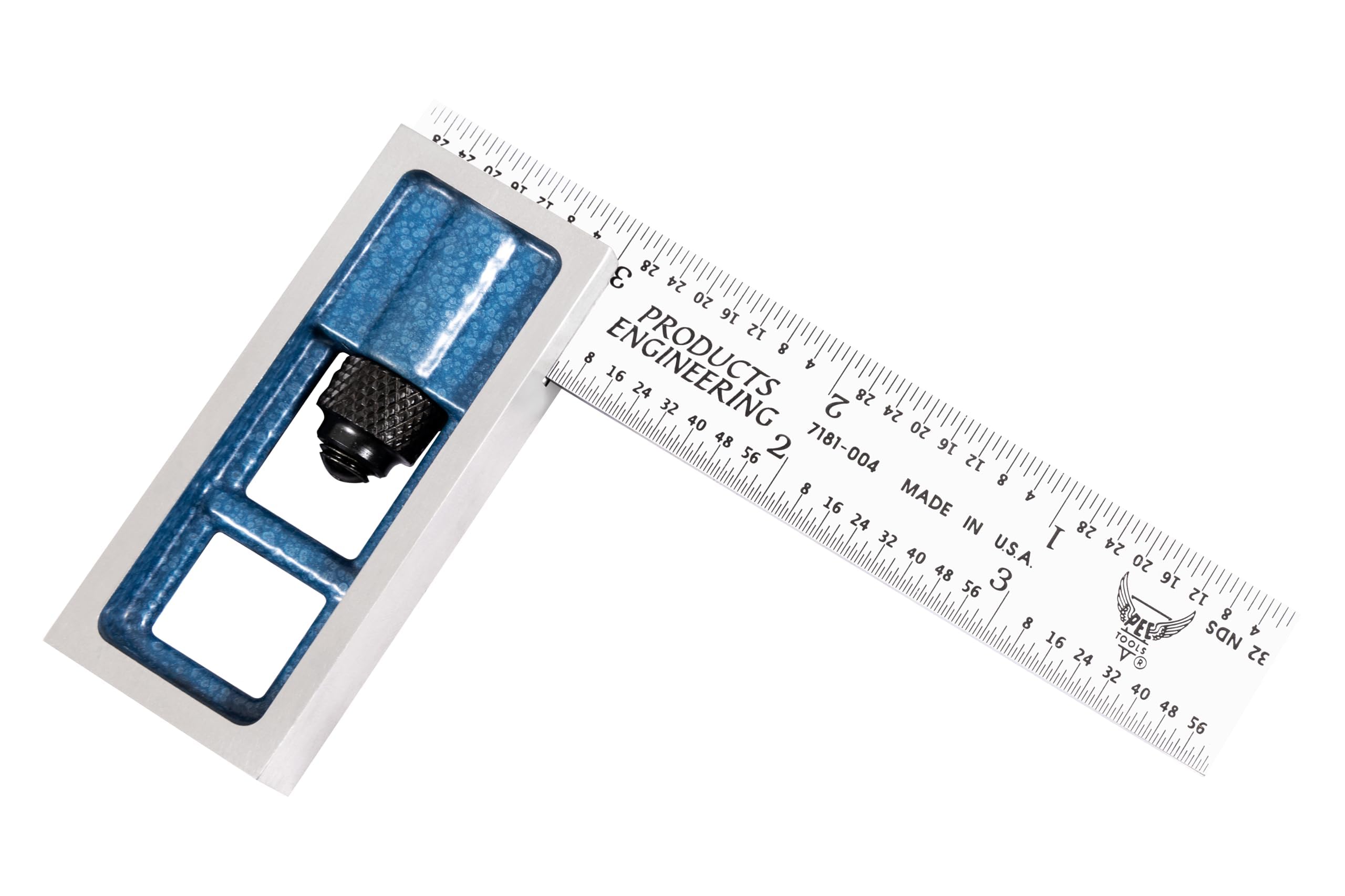 Precision Double Square - 4" 4R Metal Ruler For Metal Working And