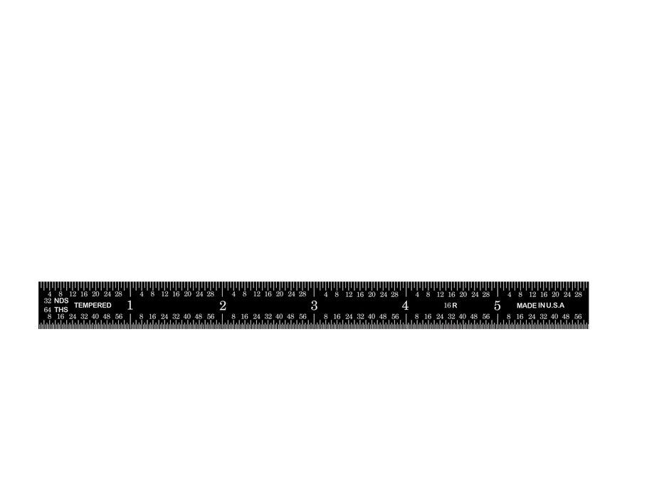 Black Chrome Flexible Rulers (Packs)