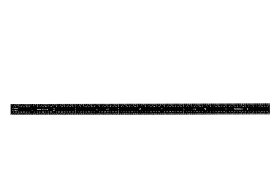 Black Chrome Flexible Rulers (Packs)
