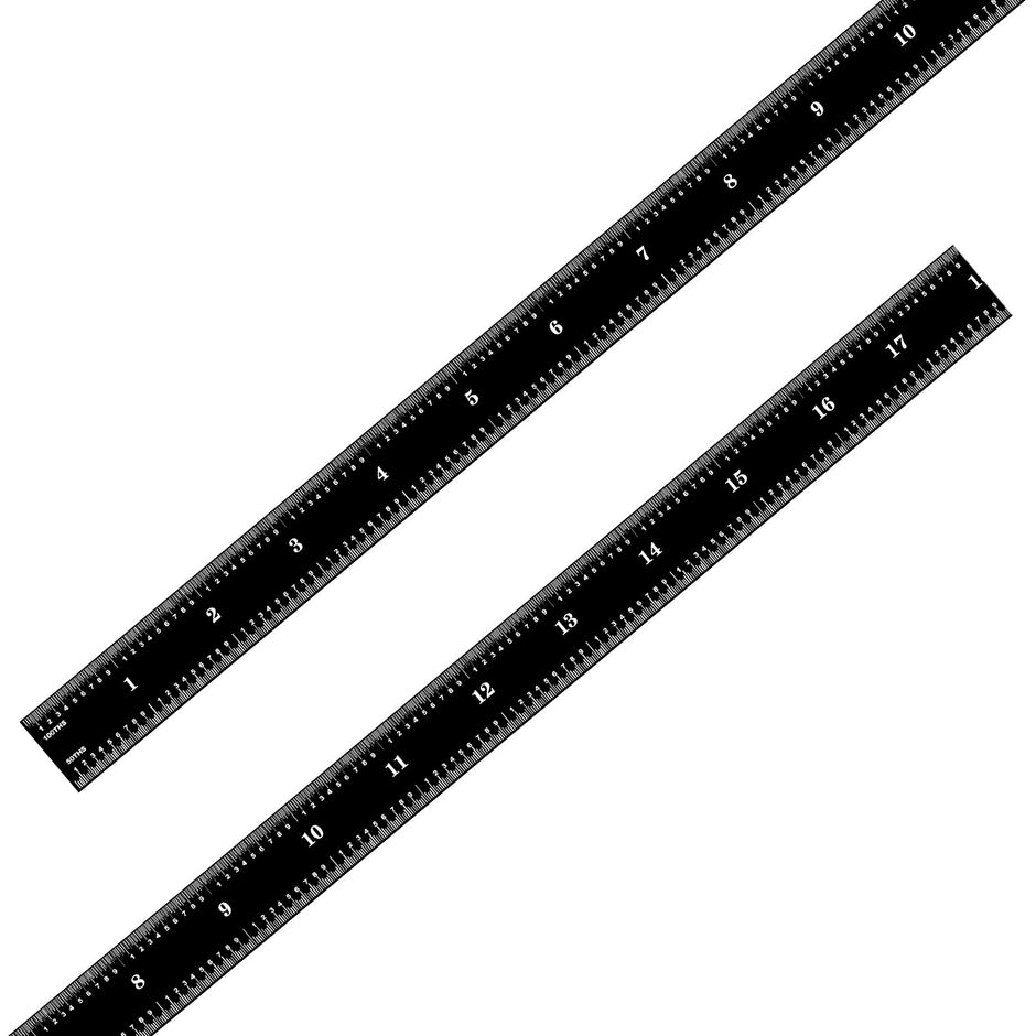 Black Chrome Flexible Rulers (Packs)