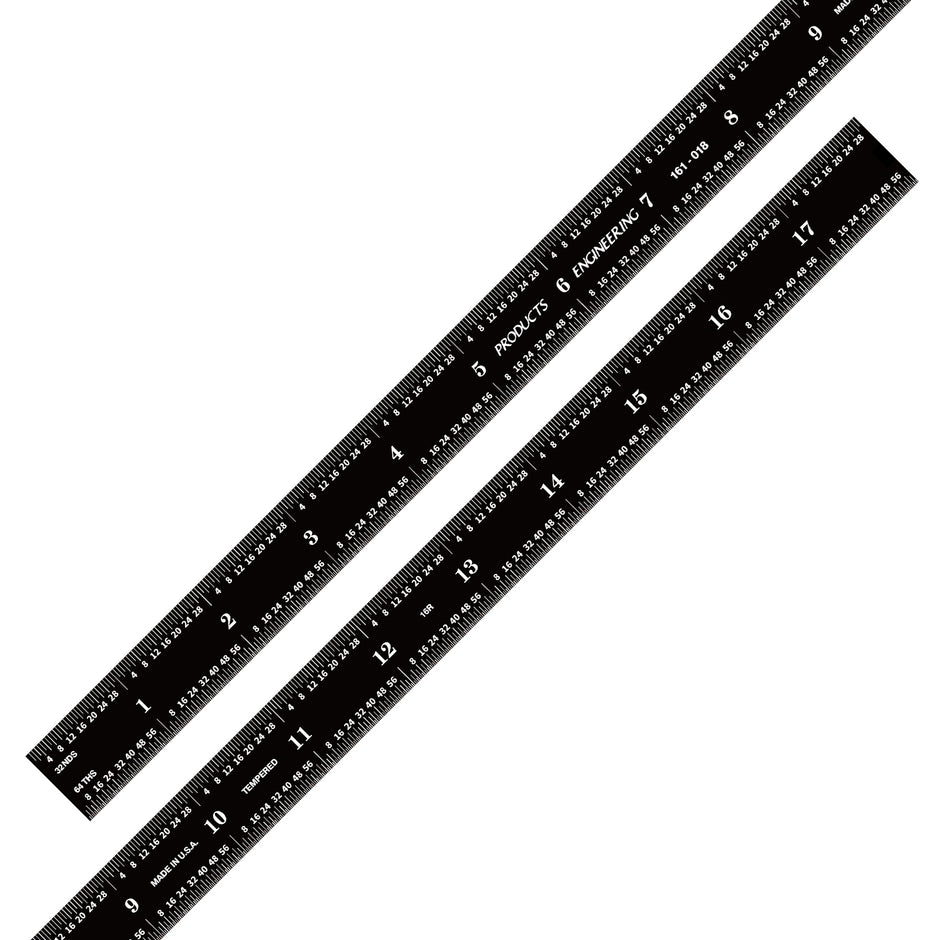 Black Chrome Flexible Rulers (Packs)