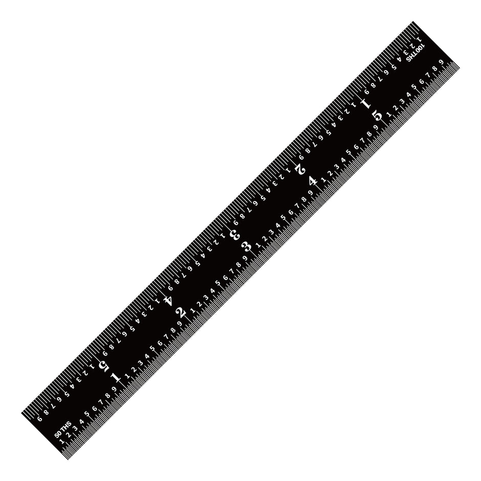 Black Chrome Rulers (Rigid)