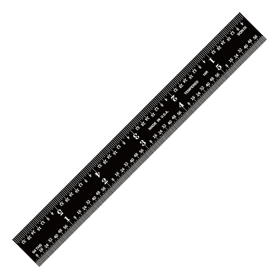 Black Chrome Rulers (Rigid)