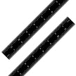 Black Chrome Rulers (Rigid)