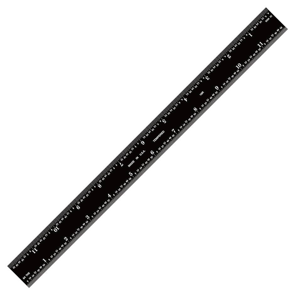 Black Chrome Rulers (Rigid)