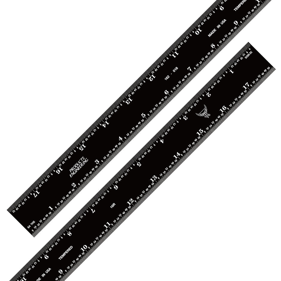 Black Chrome Rulers (Rigid)