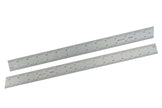 Rigid Satin Chrome-Plated Steel Rulers showcasing precise etchings and chrome finish for enhanced durability.