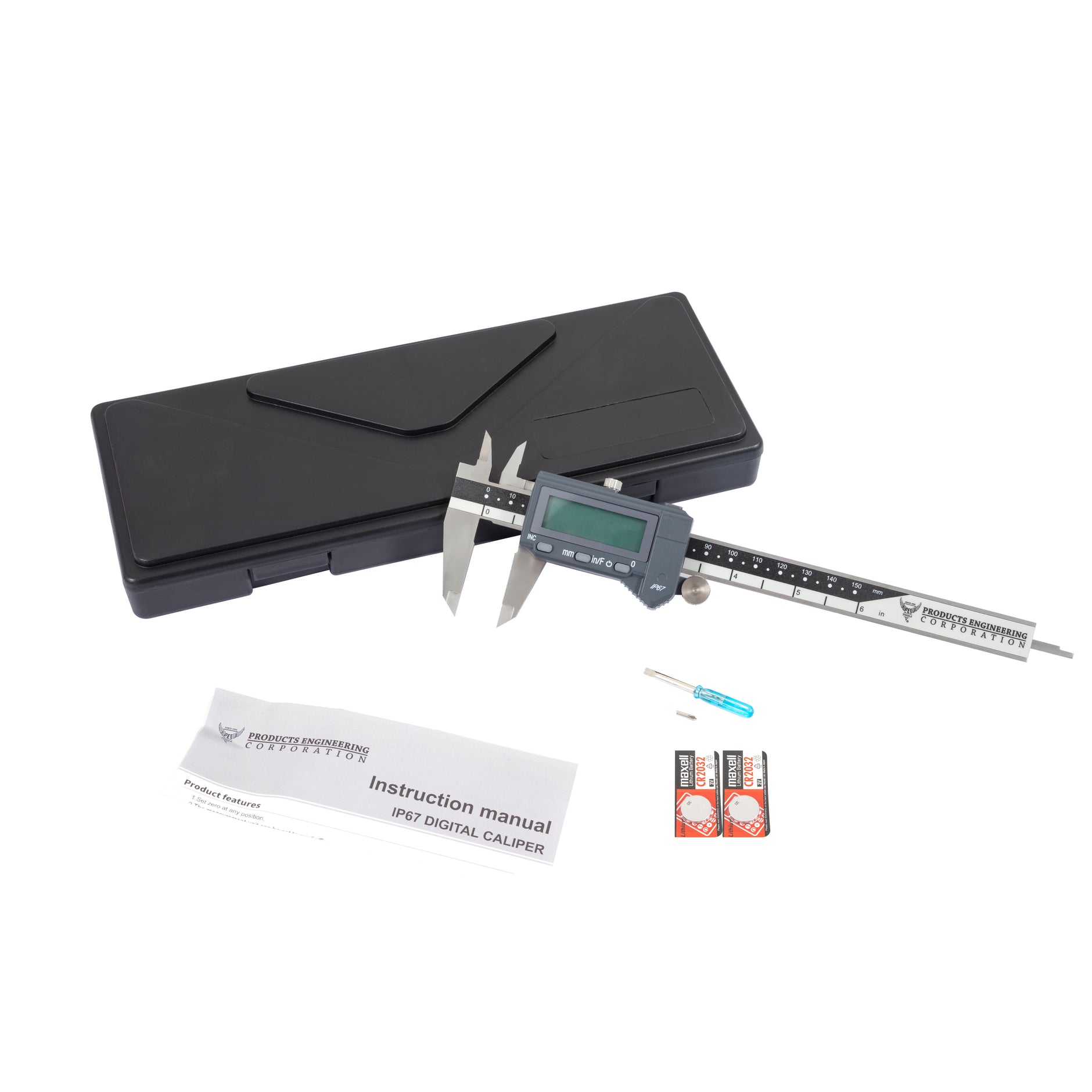Waterproof Digital Caliper | IP67 Precision Tool – PEC Tools