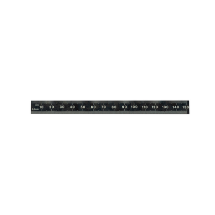 Black Chrome Flexible Rulers - English/Metric Graduations