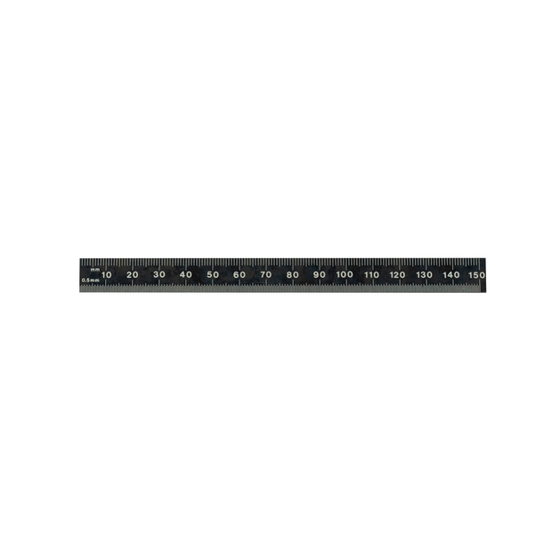 Black Chrome Flexible Rulers - English/Metric Graduations