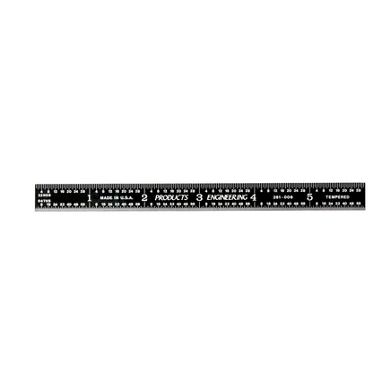 Black Chrome Flexible Rulers - English/Metric Graduations