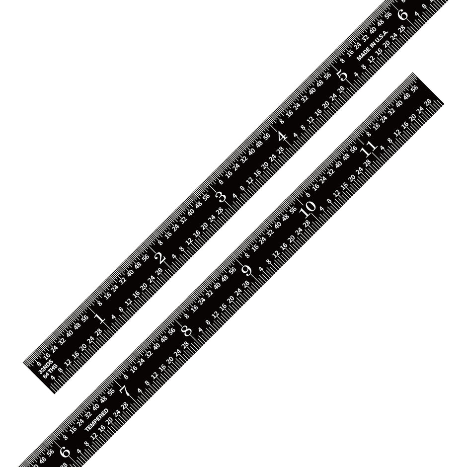 Black Chrome Rulers (Flexible)