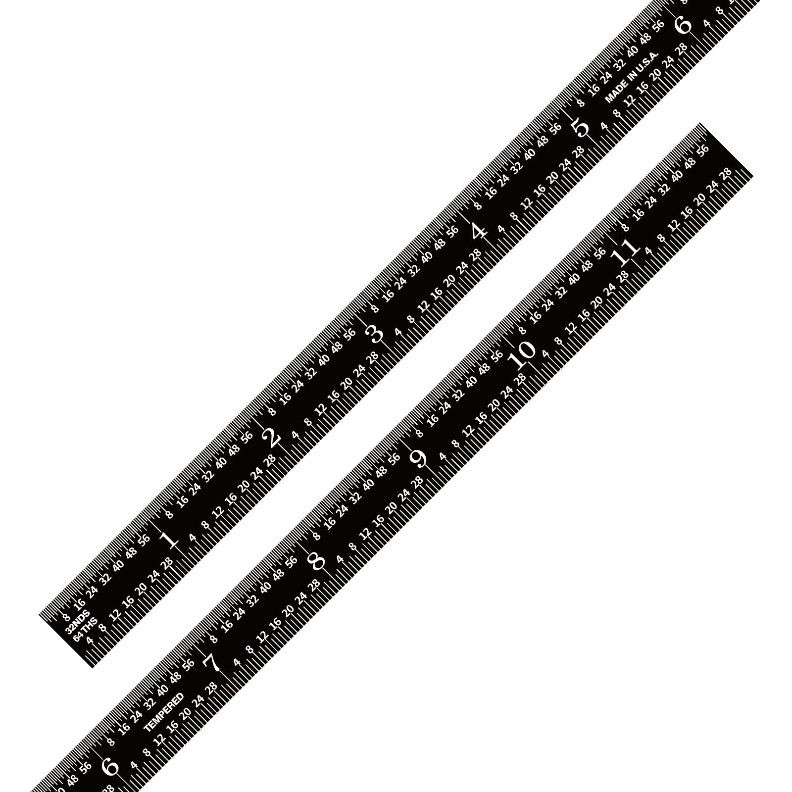 Black Chrome Rulers (Flexible)