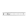 Rigid Satin Chrome-Plated Steel Rulers (With Certification) - English/Metric Graduations