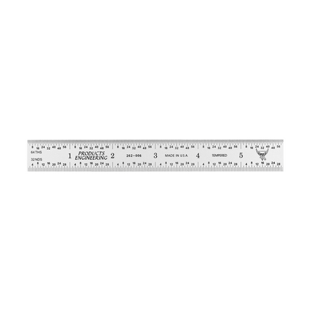 Rigid Satin Chrome-Plated Steel Rulers (With Certification) - English/Metric Graduations