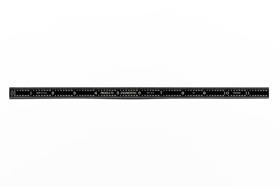 Black Chrome Rulers (Flexible)
