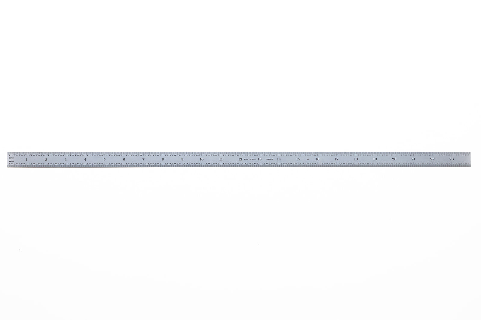 Flexible Satin Chrome-Plated Steel Rulers - Full English Graduations
