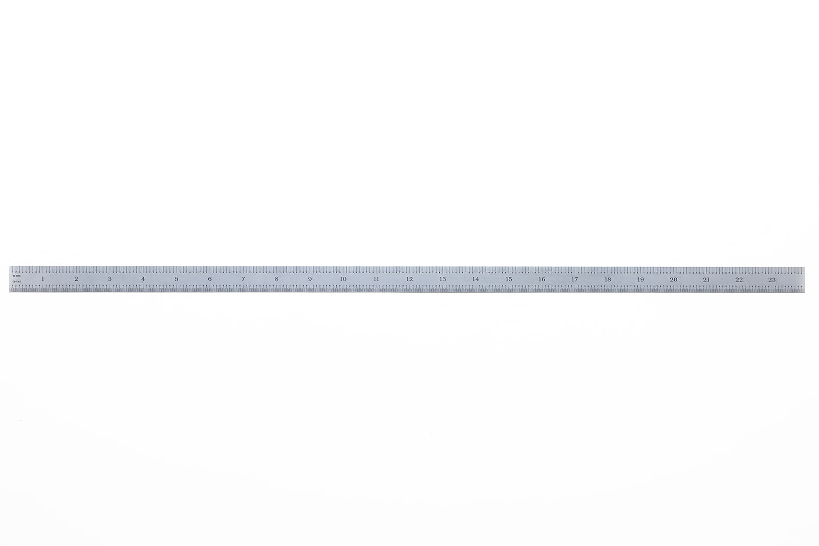 Flexible Satin Chrome-Plated Steel Rulers - Full English Graduations