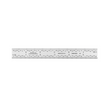 Rigid Satin Chrome-Plated Steel Rulers with precise etchings and graduations made in USA.