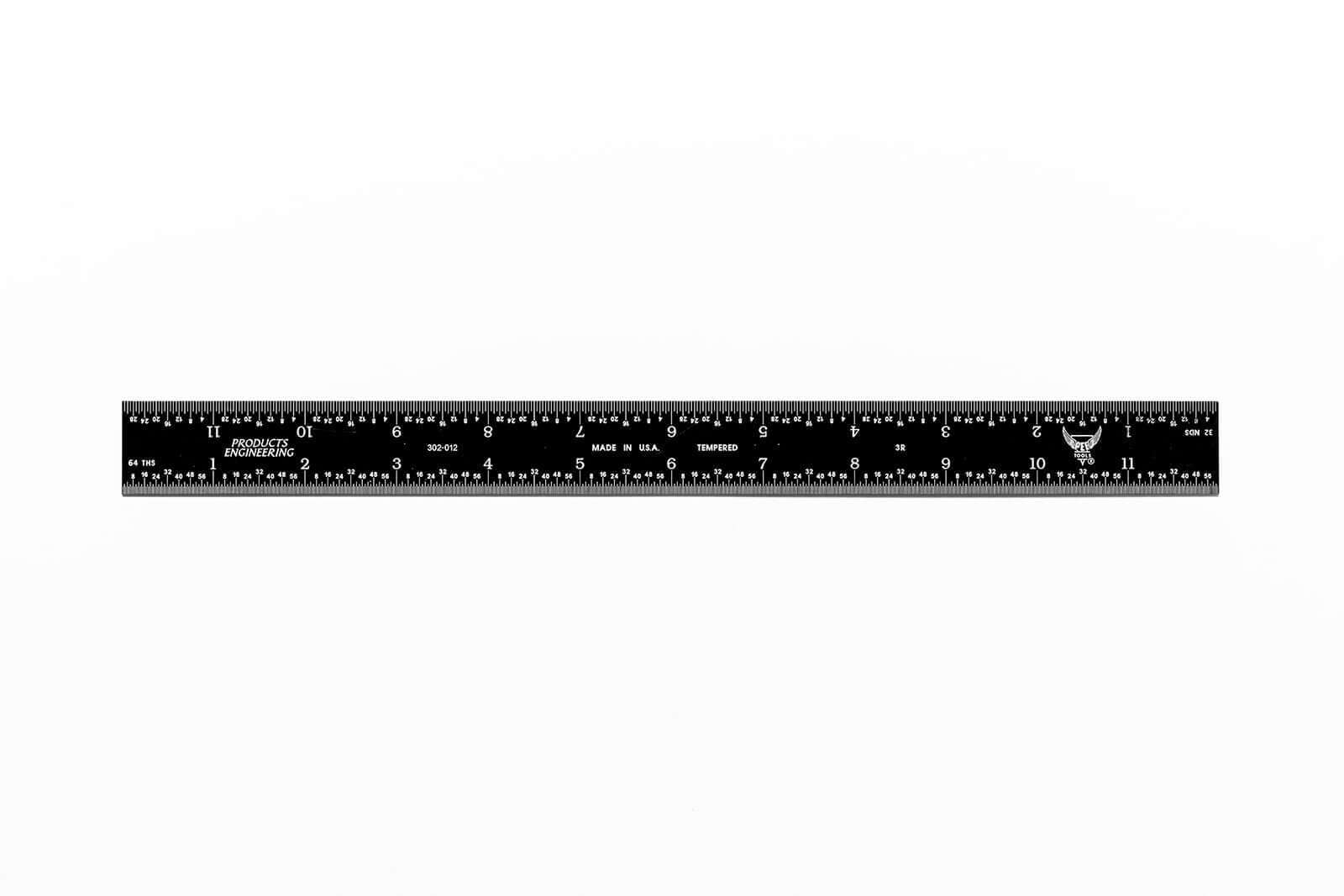 black chrome stainless steel ruler - Premium Quality Rulers – PEC Tools