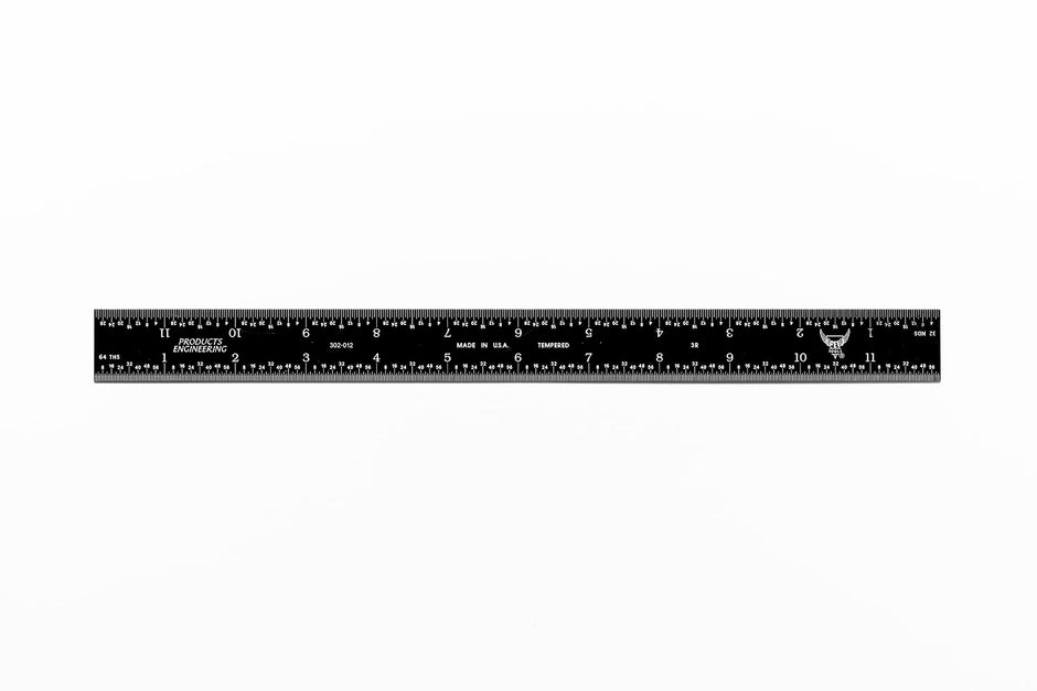 Black Chrome Rigid Rulers (Packs)