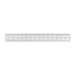 Rigid Satin Chrome Steel Rulers with English/Metric graduations showcasing precision and durability.