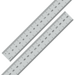 Rigid Satin Chrome Steel Rulers - English/Metric graduations shown in precision detail.