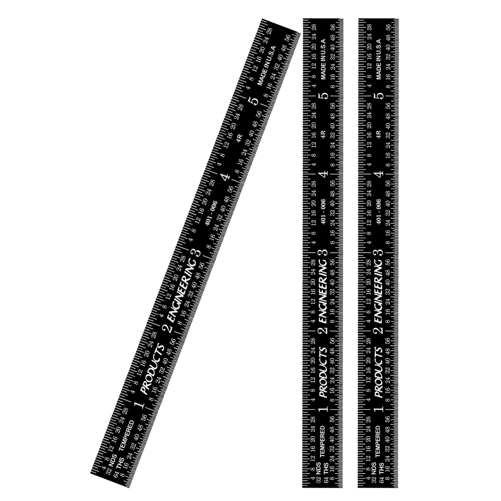 Black Chrome Flexible Rulers (Packs)