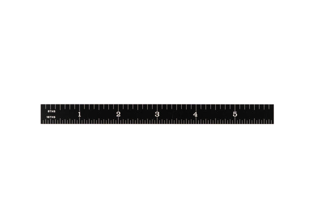 Black Chrome Rulers (Rigid)