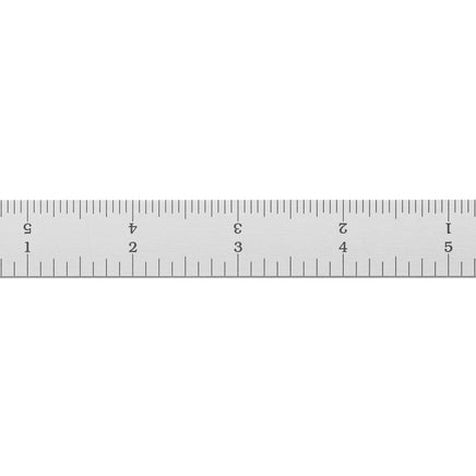 Rigid Satin Chrome-Plated Steel Rulers (With Certification) - Full English Graduations