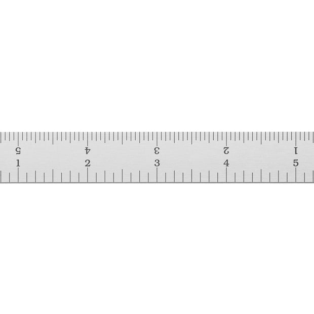 Rigid Stainless Steel Rulers - Full English Graduations