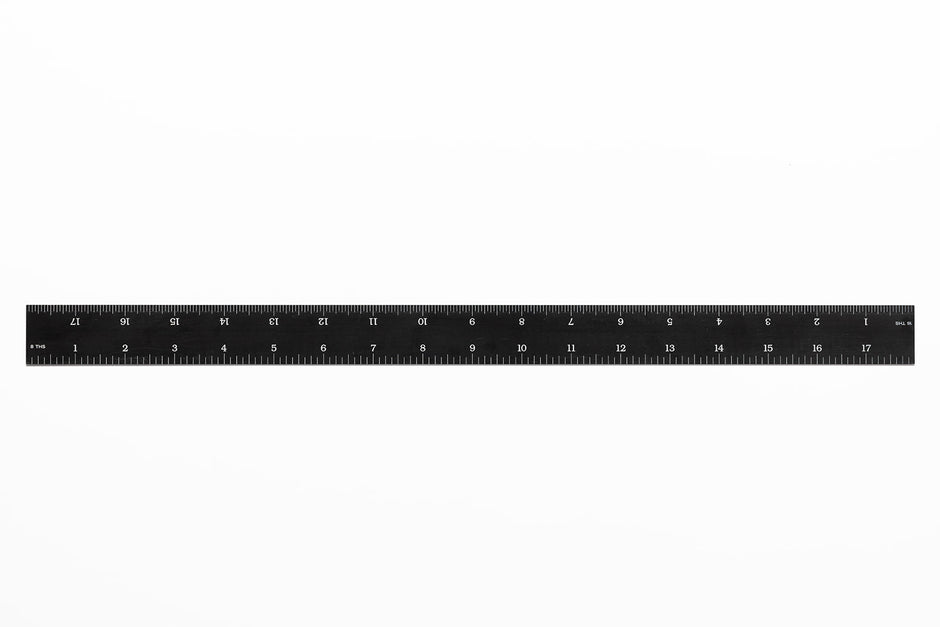 Black Chrome Rulers (Rigid)