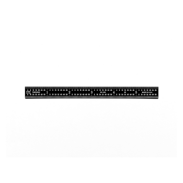 Black Chrome Flexible Rulers - Unbranded - Full English Graduations