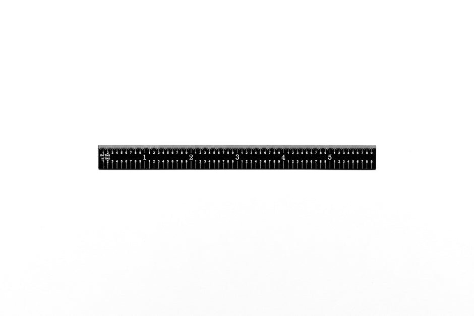 Black Chrome Rulers (Flexible)