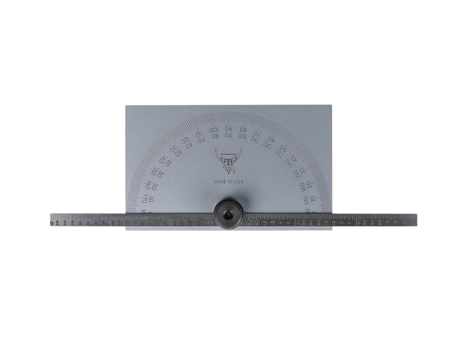 Protractor Rectangle Ruler Rectangle Protractors with Graduated Ruler – PEC Tools