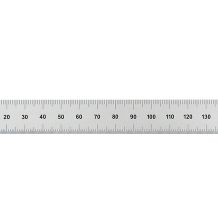 Rigid Satin Chrome-Plated Steel Rulers - English/Metric Graduations
