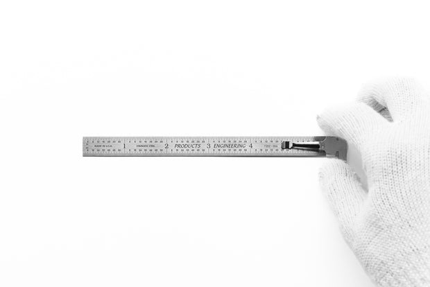 Flexible Round End Specialty Rulers with Clip, Stainless Steel