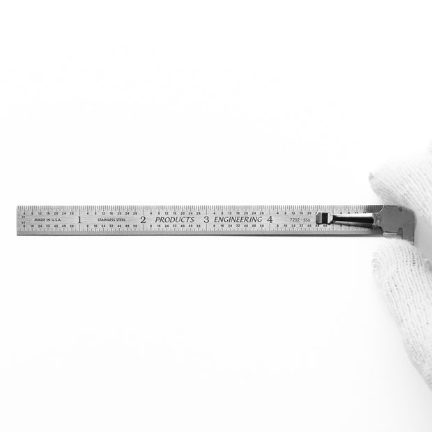 Flexible Round End Specialty Rulers with Clip, Stainless Steel