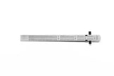 Flexible Round End Specialty Rulers with Clip, Stainless Steel (Packs)