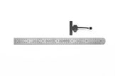 Flexible Round End Specialty Rulers with Clip, Stainless Steel (Packs)