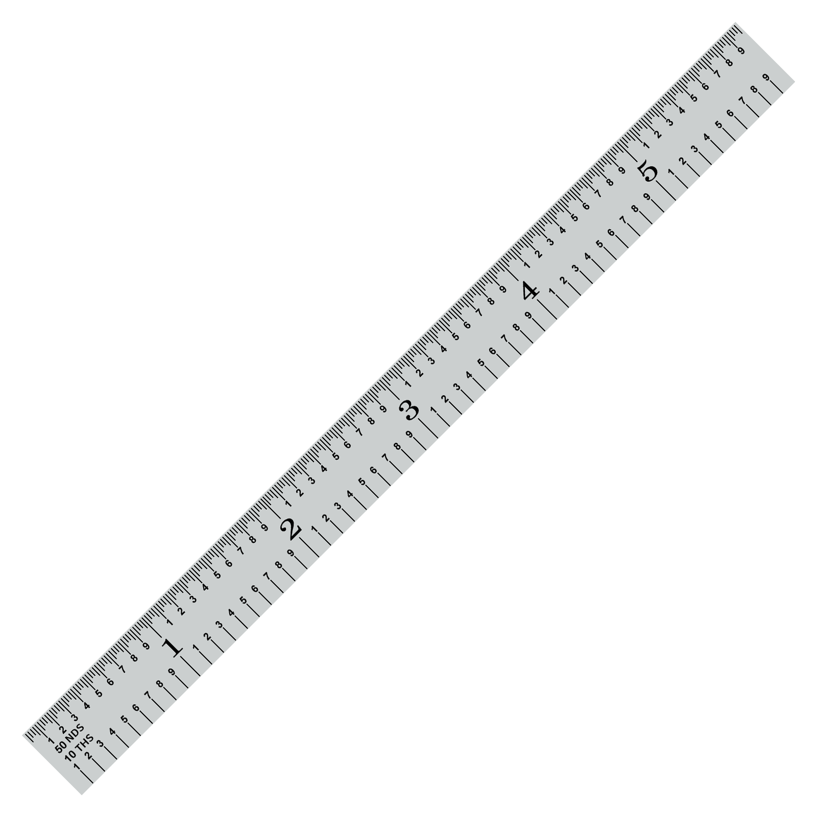 Flexible Satin Chrome-Plated Steel Rulers - Full Metric Graduations