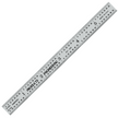 Flexible Satin Chrome-Plated Steel Rulers - Full Metric Graduations