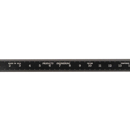 Black Chrome Flexible Rulers - Full Metric Graduations