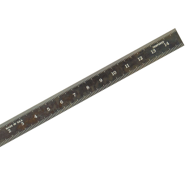 Black Chrome Flexible Rulers - Unbranded with full metric graduations for precision measurements.