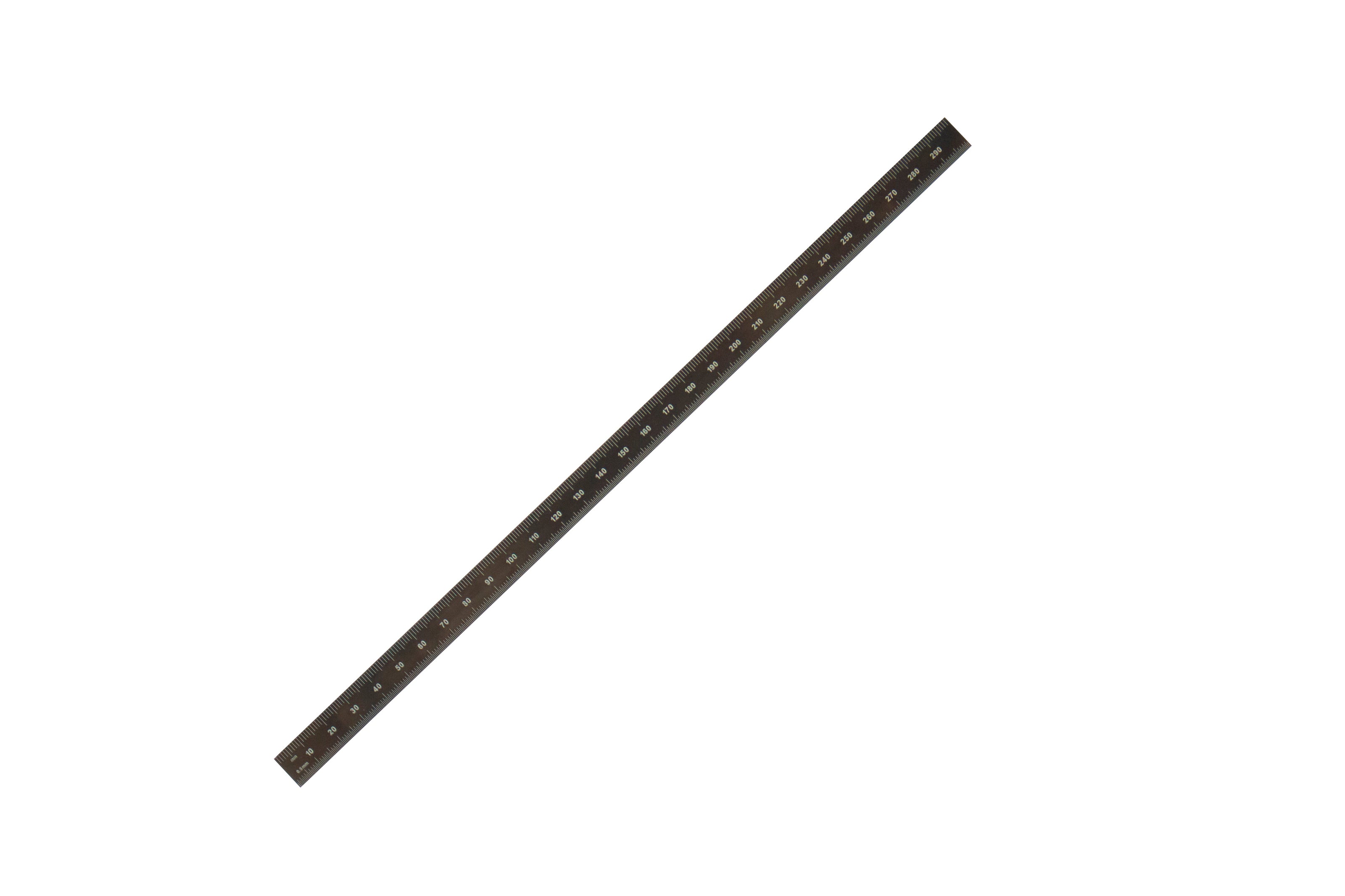 Black Chrome Flexible Rulers - a stainless steel ruler with precise metric graduations and durable black nickel chrome finish.