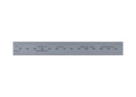 Rigid Satin Chrome-Plated Steel Rulers - Full Metric Graduations