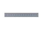Rigid Satin Chrome-Plated Steel Rulers - Full Metric Graduations