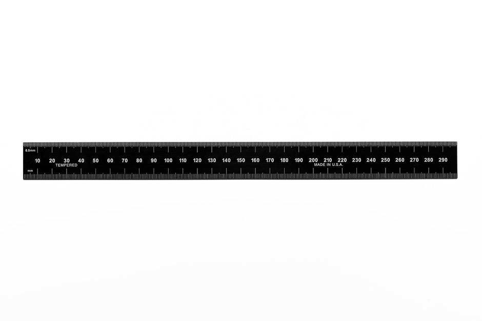 Black Chrome Rigid Rulers (Packs)